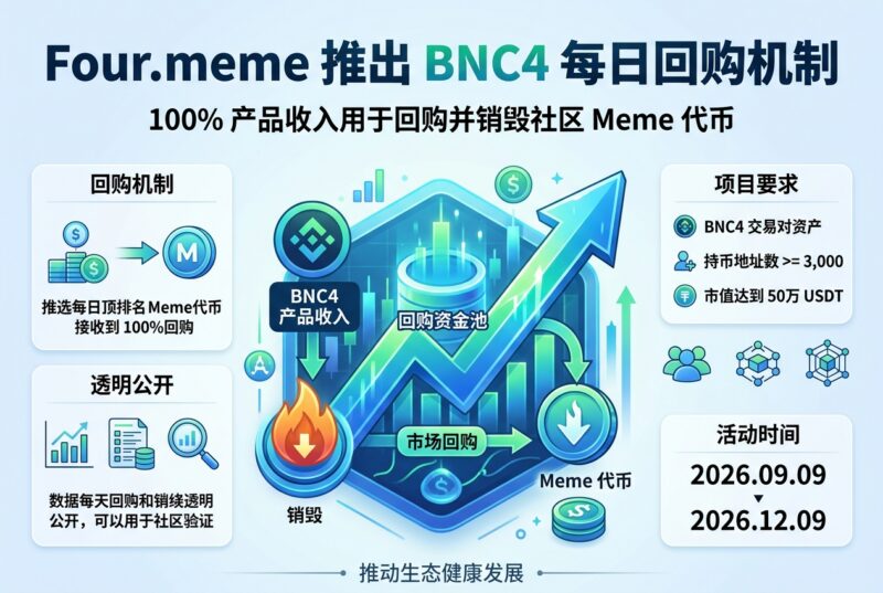 Four.meme 推出 BNC4 每日回购机制-指挥使社区 - 真实线索、热点议题与深度观察