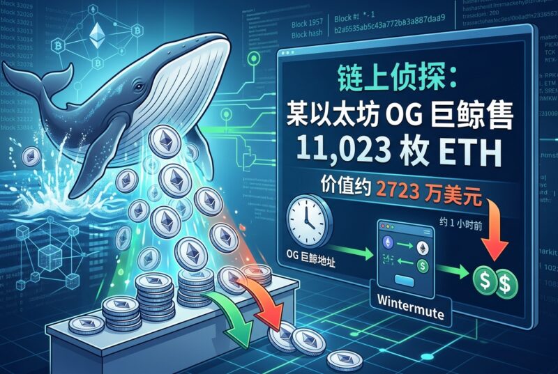 链上侦探|某以太坊 OG 巨鲸出售 11,023 枚 ETH,约 2723 万美元-指挥使社区 - 真实线索、热点议题与深度观察