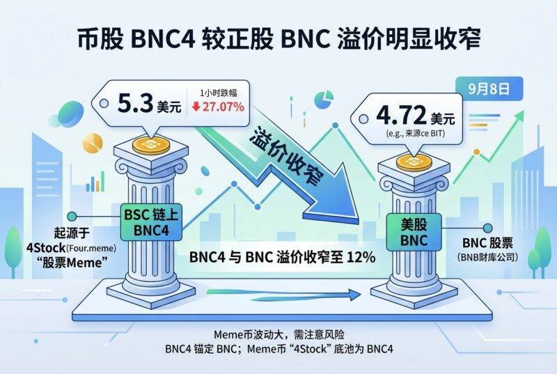 币股 BNC4 较正股 BNC 溢价收窄至 12%-指挥使社区 - 真实线索、热点议题与深度观察