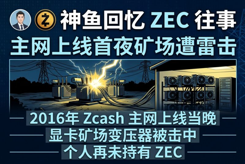 神鱼回忆 ZEC 往事:主网上线首夜矿场遭雷击,此后个人再未持有-指挥使社区 - 真实线索、热点议题与深度观察