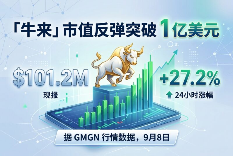 「牛来」市值反弹突破 1 亿美元，24 小时涨超 27%-指挥使社区 - 真实线索、热点议题与深度观察