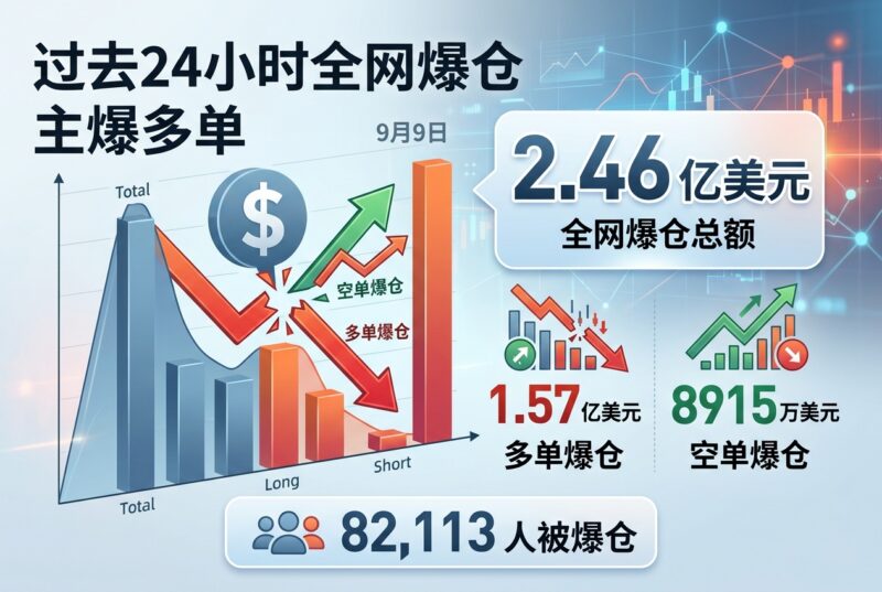 过去24小时全网爆仓2.46亿美元,主爆多单-指挥使社区 - 真实线索、热点议题与深度观察