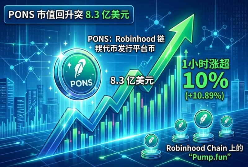 PONS 市值回升突破 8.3 亿美元，1 小时涨超 10%-指挥使社区 - 真实线索、热点议题与深度观察