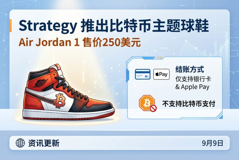 Strategy推出比特币主题球鞋Air Jordan 1,售价250美元-指挥使社区 - 真实线索、热点议题与深度观察