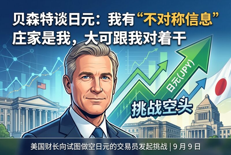 贝森特谈日元：空头大可来对着干试试-指挥使社区 - 真实线索、热点议题与深度观察