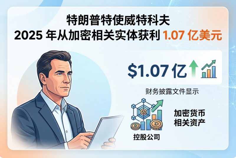 特朗普特使 2025 年从涉加密货币控股实体获 1.07 亿美元收入-指挥使社区 - 真实线索、热点议题与深度观察