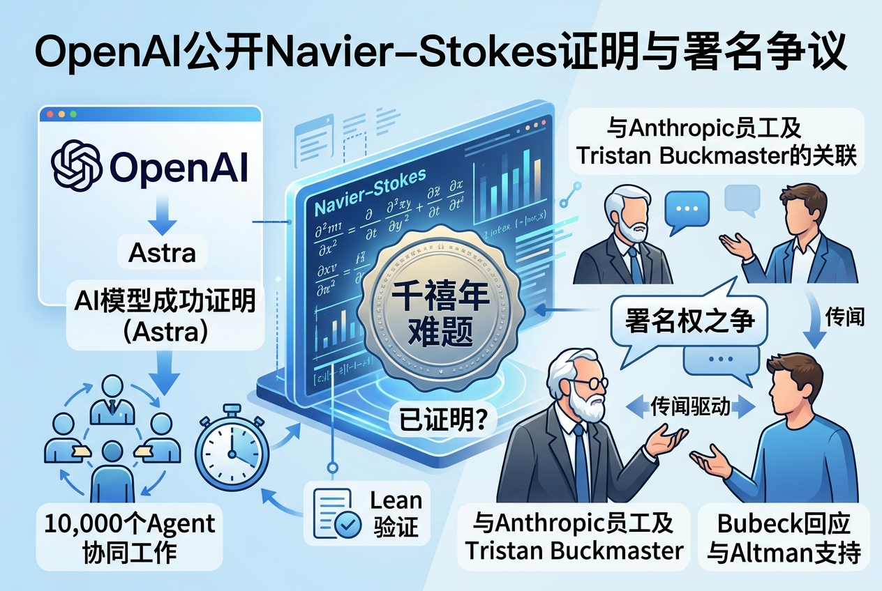 OpenAI 公开 Navier–Stokes 证明,并回应数学家署名争议