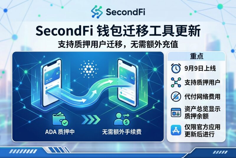 Cardano 钱包服务商 SecondFi 更新钱包迁移工具-指挥使社区 - 真实线索、热点议题与深度观察