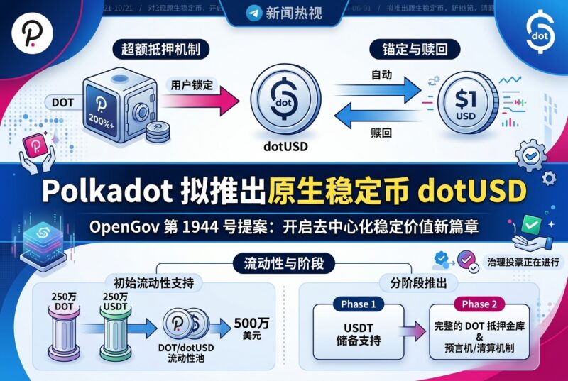 Polkadot 拟推出原生稳定币 dotUSD-指挥使社区 - 真实线索、热点议题与深度观察