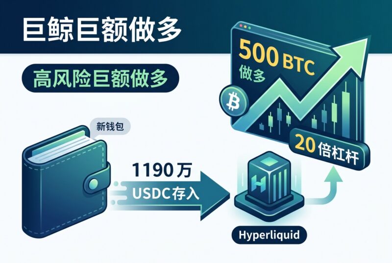 某新钱包向 Hyperliquid 存入 1190 万 USDC，并以 20 倍杠杆做多 500 枚比特币-指挥使社区 - 真实线索、热点议题与深度观察
