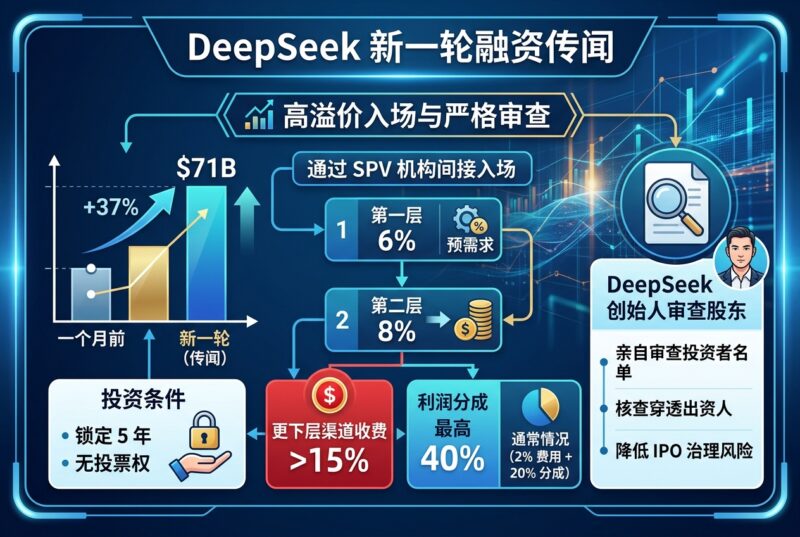 DeepSeek 新一轮融资传闻:入场费超 15%,利润分成最高 40%-指挥使社区 - 真实线索、热点议题与深度观察
