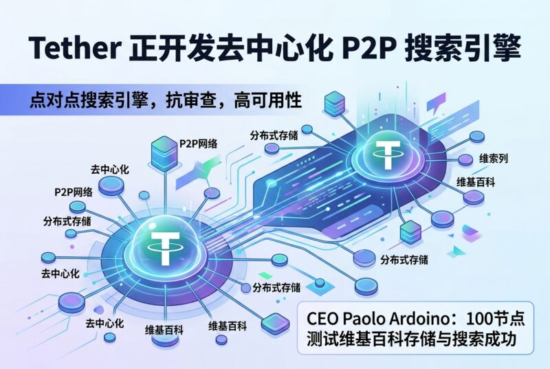 Tether 正开发去中心化 P2P 搜索引擎-指挥使社区 - 真实线索、热点议题与深度观察