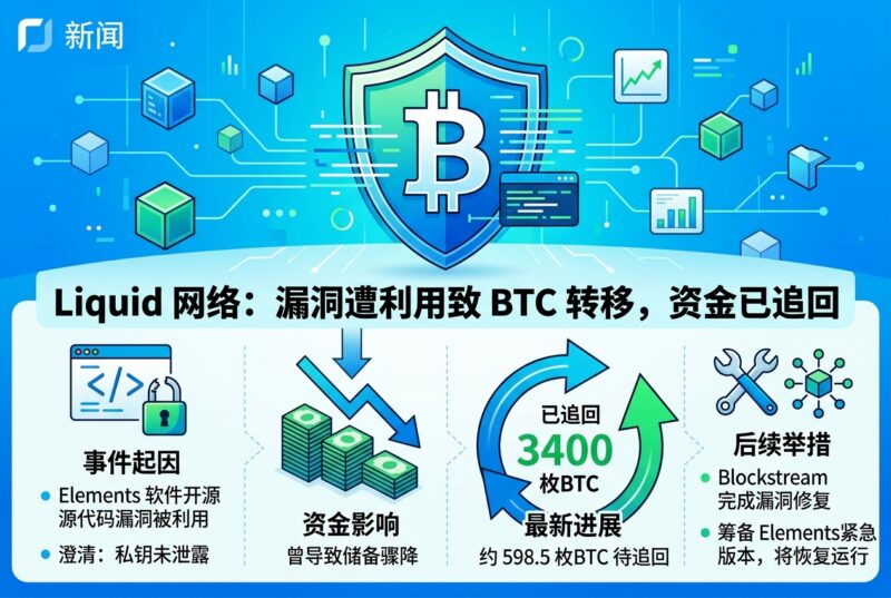 Liquid 澄清:私钥未泄露,被盗系开源 Elements 软件漏洞遭利用,已追回 3400 枚 BTC-指挥使社区 - 真实线索、热点议题与深度观察
