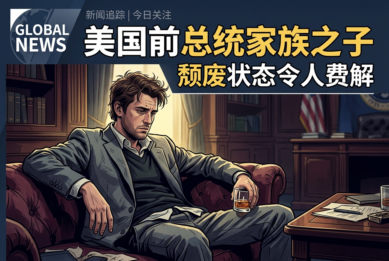 一位美国前总统家族里的儿子，颓废到令人费解