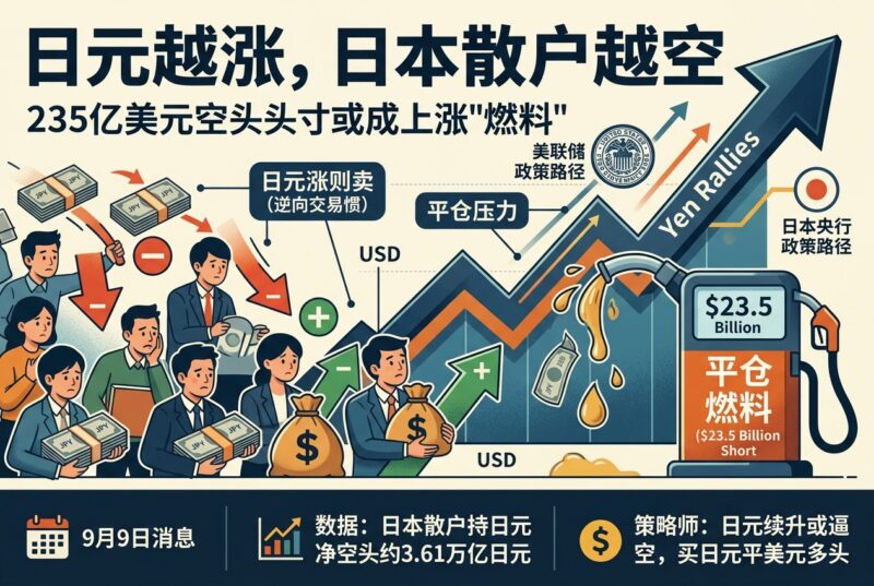 日元越涨日本散户越空,235亿美元空头或成上涨燃料-指挥使社区 - 真实线索、热点议题与深度观察
