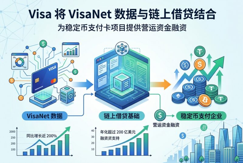 Visa 将 VisaNet 数据与链上借贷结合，为稳定币支付企业提供融资-指挥使社区 - 真实线索、热点议题与深度观察