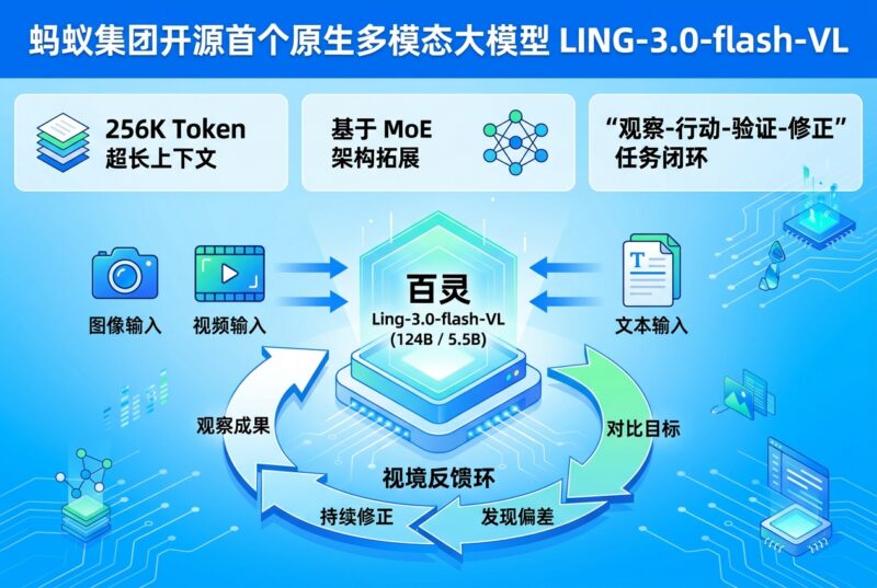 蚂蚁集团开源多模态大模型 Ling-3.0-flash-VL-指挥使社区 - 真实线索、热点议题与深度观察