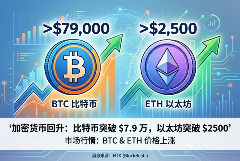 比特币回升突破 7.9 万美元，以太坊回升突破 2500 美元-指挥使社区 - 真实线索、热点议题与深度观察