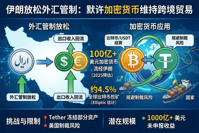 伊朗放松外汇管制,转向加密货币维持跨境贸易-指挥使社区 - 真实线索、热点议题与深度观察