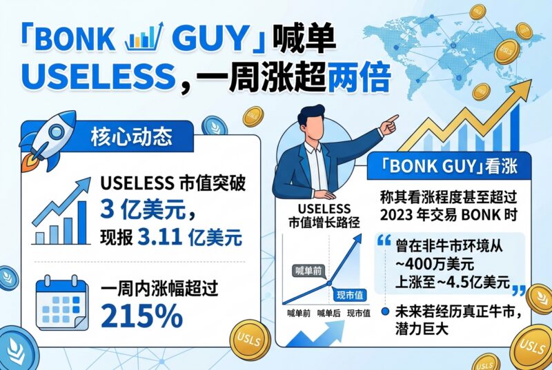 「Bonk Guy」喊单 USELESS,一周涨超两倍,市值突破 3 亿美元-指挥使社区 - 真实线索、热点议题与深度观察