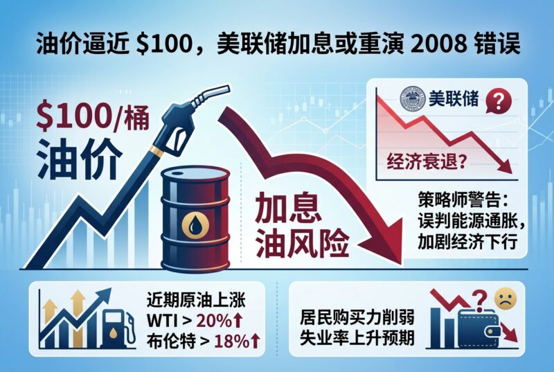 油价逼近 100 美元,策略师警告美联储加息风险-指挥使社区 - 真实线索、热点议题与深度观察