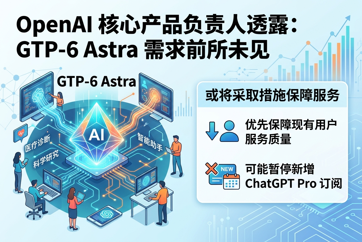 Astra 需求激增,OpenAI 或暂停新 Pro 订阅
