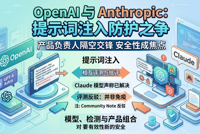 OpenAI 与 Anthropic 产品负责人隔空交锋:提示词注入防护成焦点-指挥使社区 - 真实线索、热点议题与深度观察
