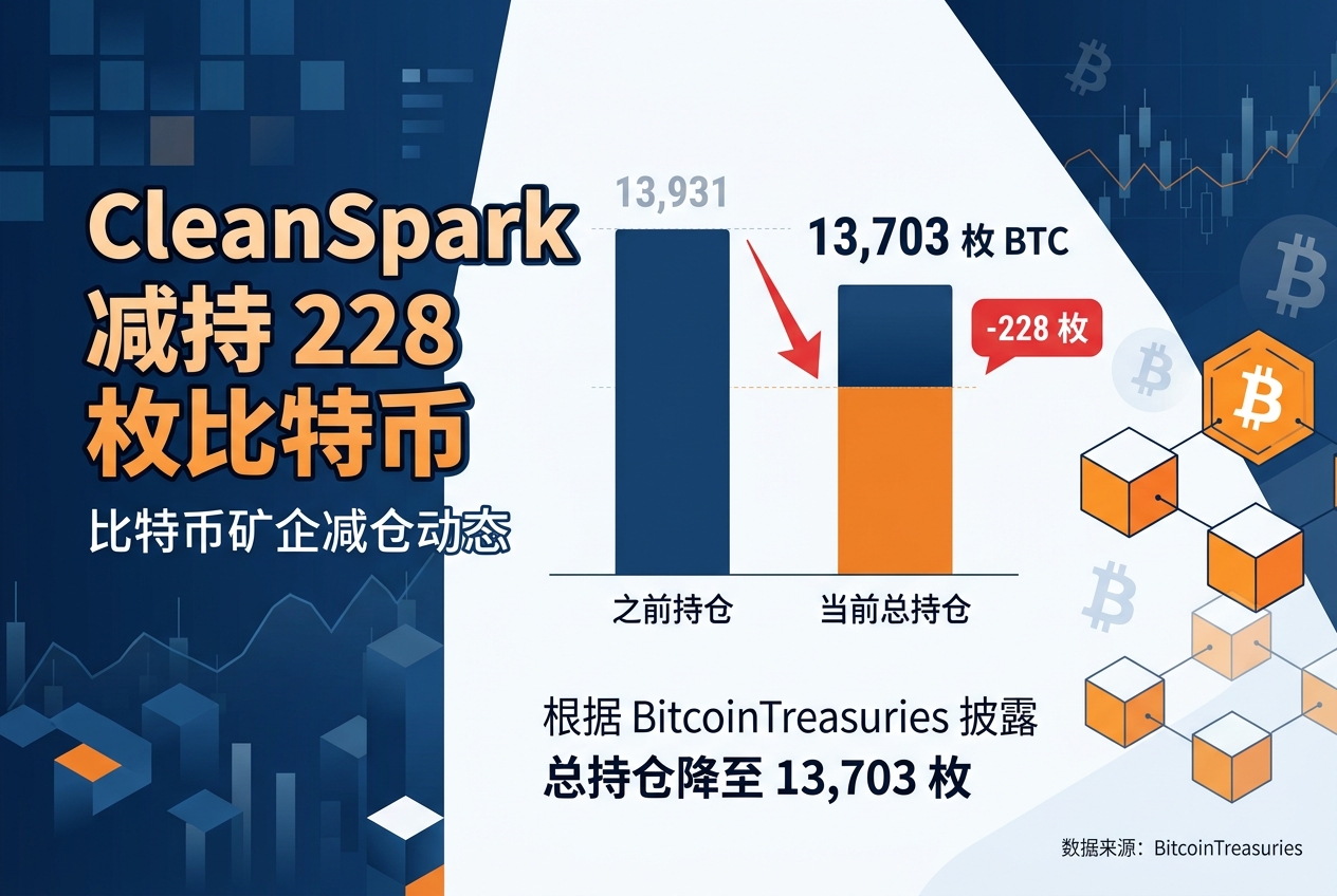 CleanSpark 减持 228 枚比特币