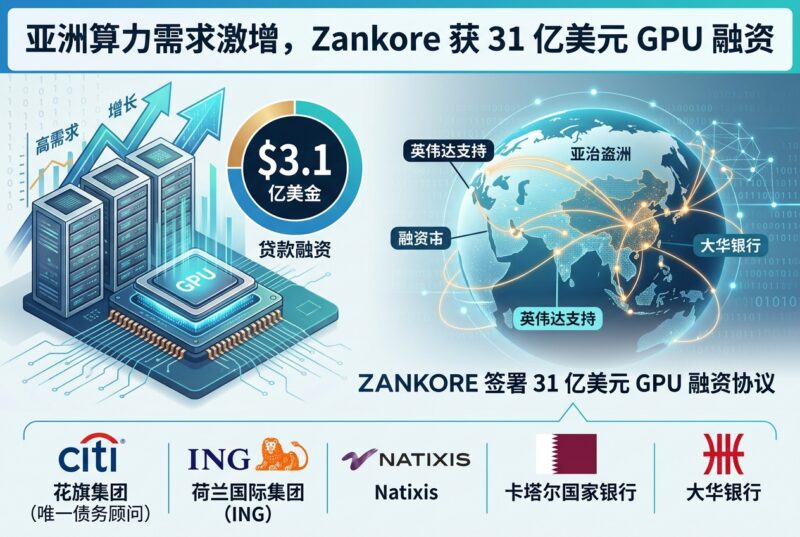 亚洲算力需求激增,Zankore 获得 31 亿美元 GPU 融资-指挥使社区 - 真实线索、热点议题与深度观察