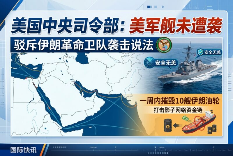 美国中央司令部:没有任何美国海军军舰遭到袭击-指挥使社区 - 真实线索、热点议题与深度观察