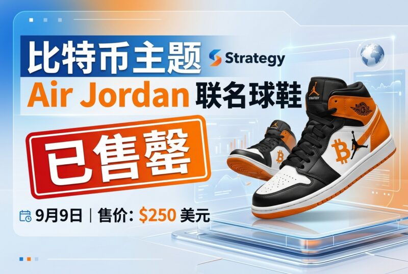 Strategy 比特币主题 Air Jordan 联名球鞋已售罄-指挥使社区 - 真实线索、热点议题与深度观察