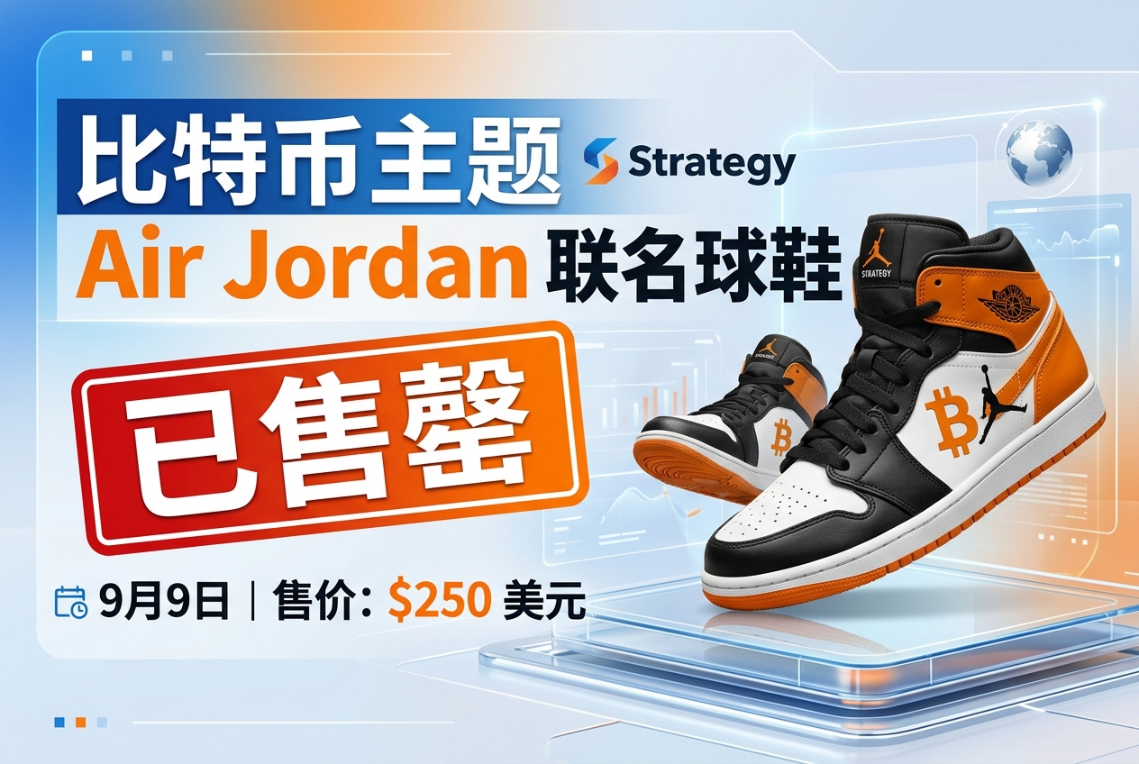 Strategy 比特币主题 Air Jordan 联名球鞋已售罄