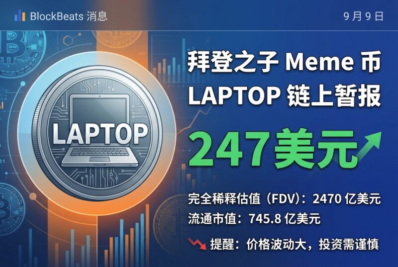 拜登之子 Meme 币 LAPTOP 链上暂报 247 美元-指挥使社区 - 真实线索、热点议题与深度观察