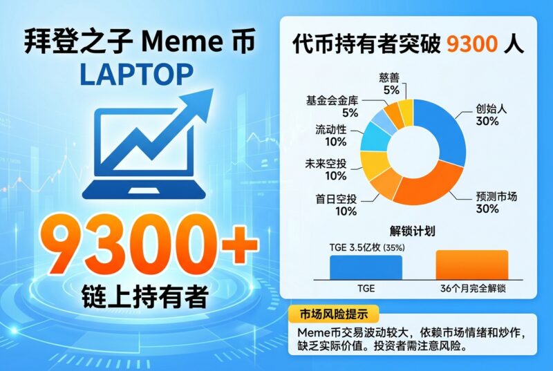 拜登之子 Meme 币 LAPTOP 链上持有者已超 9300 人-指挥使社区 - 真实线索、热点议题与深度观察