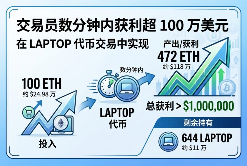 某交易员数分钟内交易 LAPTOP 获利超 100 万美元-指挥使社区 - 真实线索、热点议题与深度观察