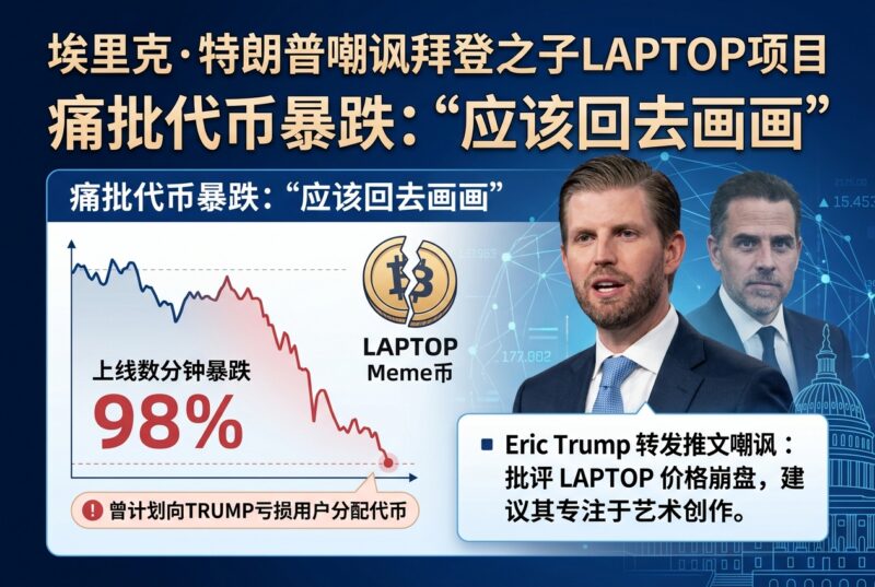 Eric Trump嘲讽拜登之子发行的LAPTOP:应该回去画画-指挥使社区 - 真实线索、热点议题与深度观察