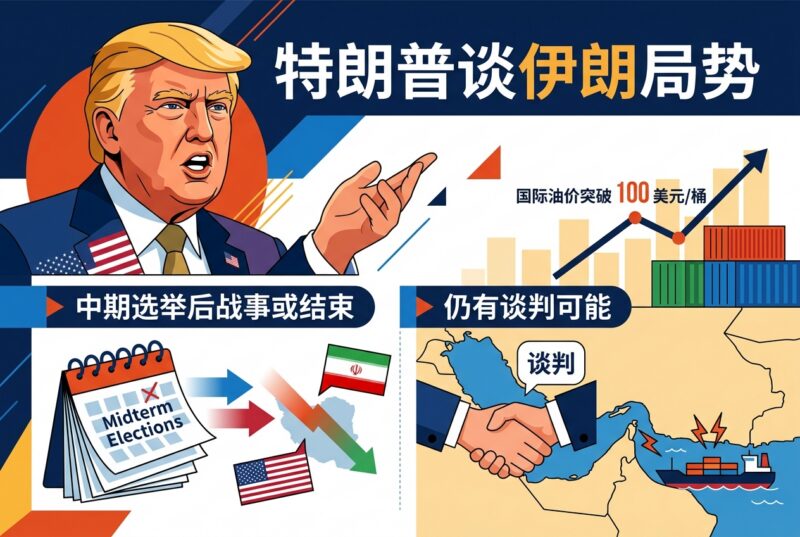 特朗普:伊朗战争或在中期选举后立即结束,谈判仍有可能-指挥使社区 - 真实线索、热点议题与深度观察