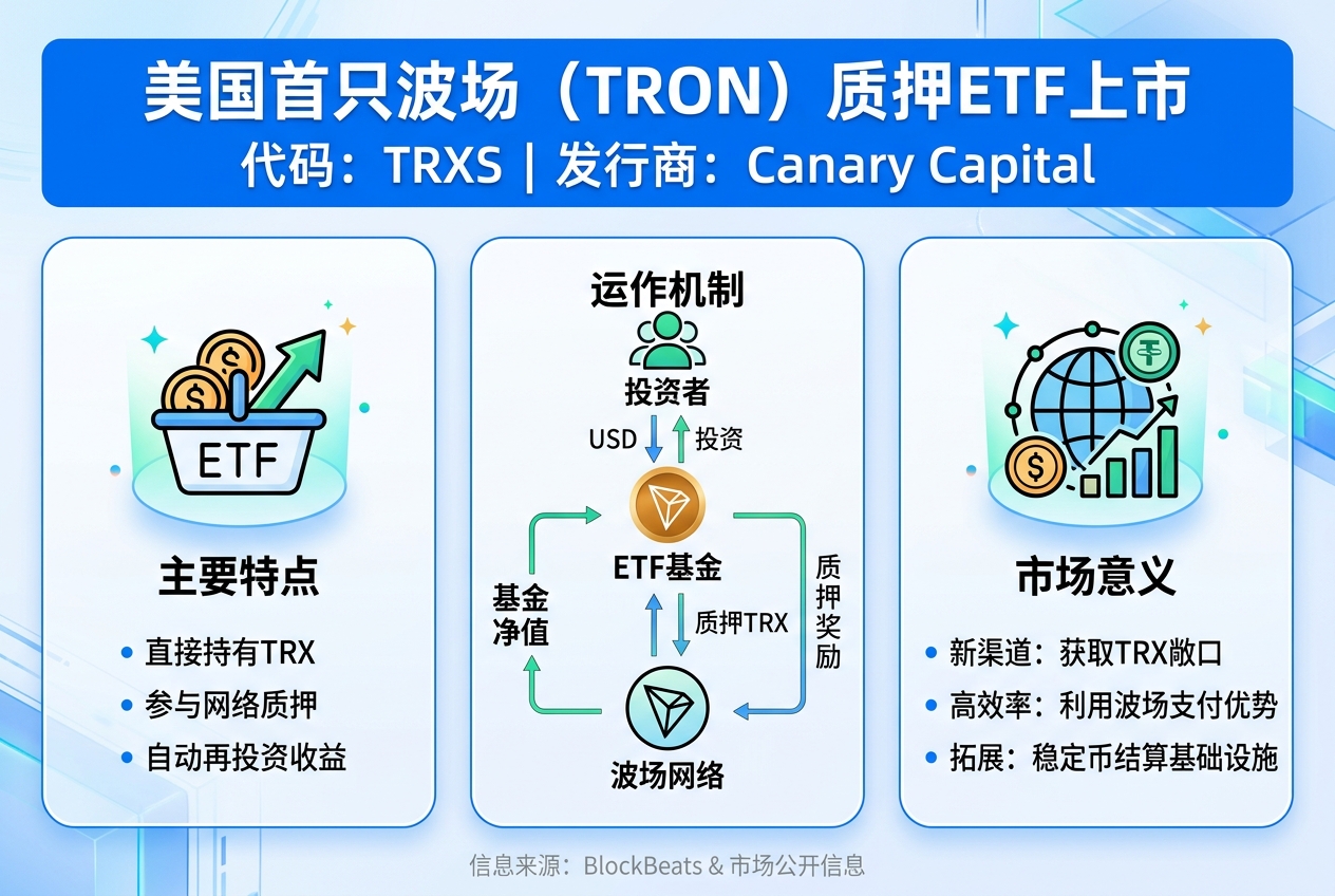 美国首只波场质押 ETF 上市，由 Canary Capital 推出