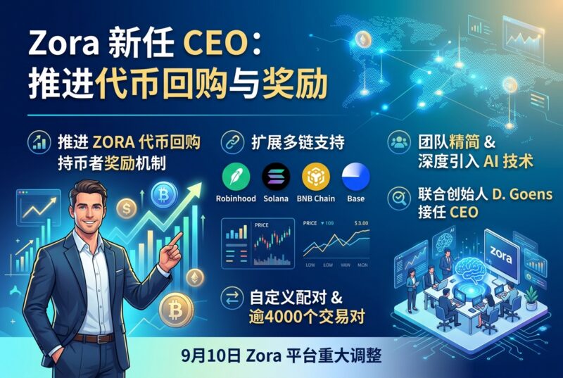 Zora 新任 CEO:将推进 ZORA 代币回购与持币者奖励机制-指挥使社区 - 真实线索、热点议题与深度观察