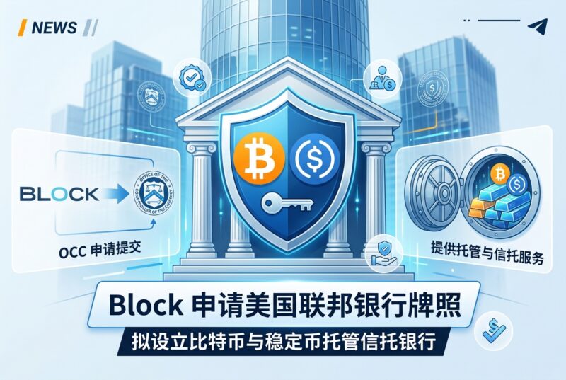Block 申请美国联邦银行牌照，拟设立比特币与稳定币托管信托银行-指挥使社区 - 真实线索、热点议题与深度观察