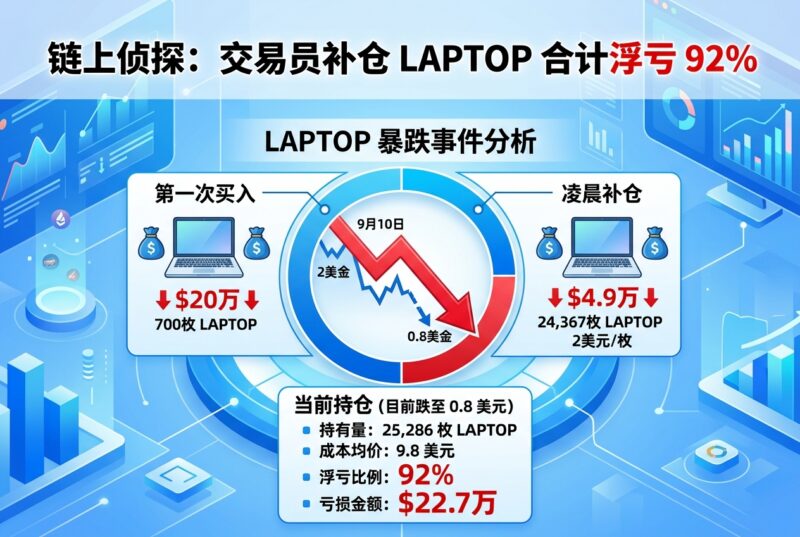 链上侦探|某交易员补仓 LAPTOP 后合计浮亏 92%-指挥使社区 - 真实线索、热点议题与深度观察