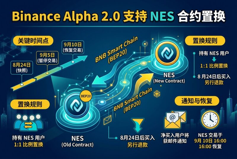 Binance Alpha 2.0 将支持在 BNB Smart Chain（BEP20）上进行 NES 合约置换-指挥使社区 - 真实线索、热点议题与深度观察