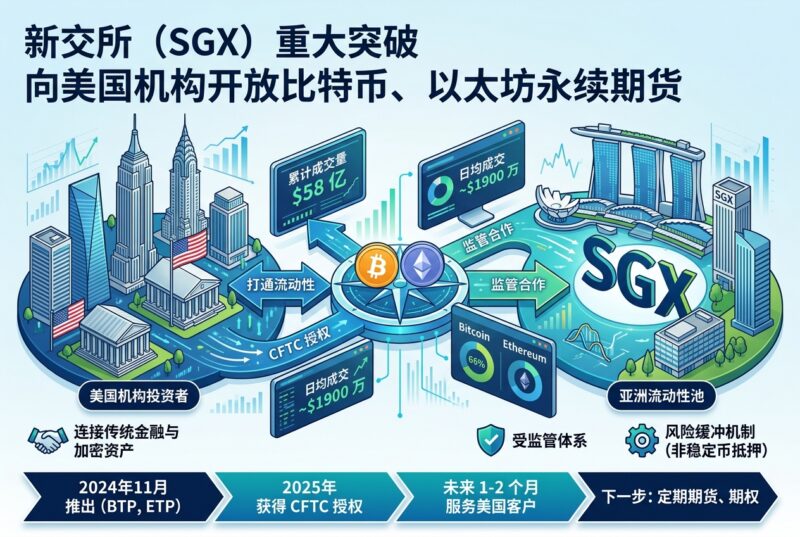 SGX 向美国机构开放比特币和以太坊永续期货,打通亚洲加密流动性-指挥使社区 - 真实线索、热点议题与深度观察