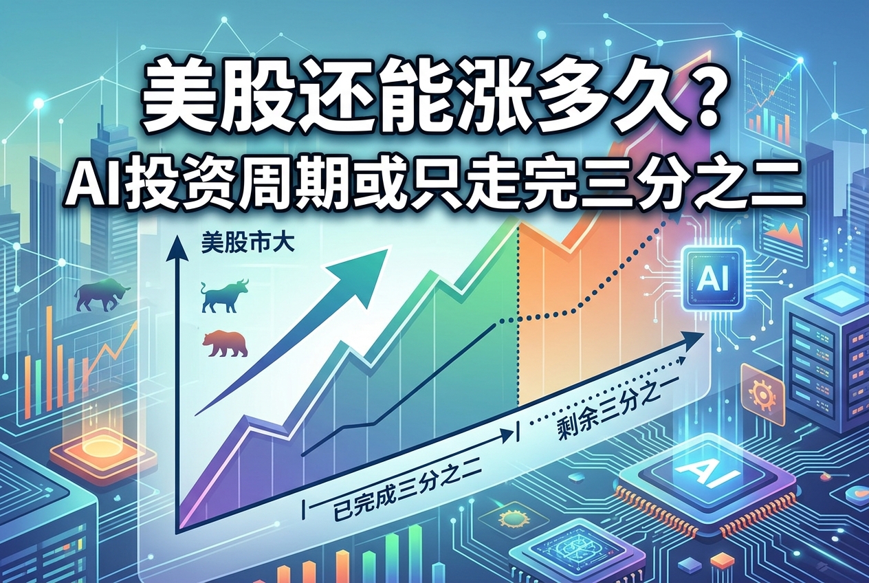 BCA宏观展望：美股还能涨多久？AI投资周期或只走完三分之二