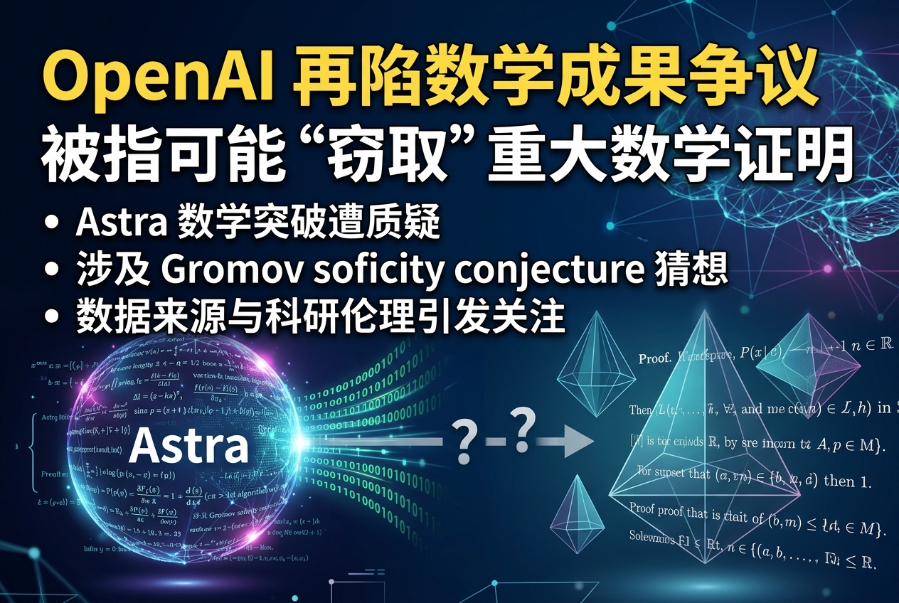 OpenAI 再陷数学成果争议:被指可能“窃取”重大数学证明