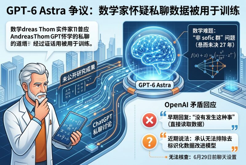 GPT-6 Astra 再陷争议:数学家怀疑 ChatGPT 私聊进入训练数据-指挥使社区 - 真实线索、热点议题与深度观察