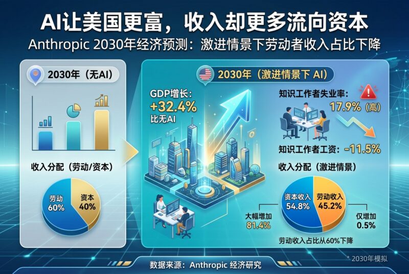 Anthropic 推演 2030:AI 让美国更富,收入却更多流向资本-指挥使社区 - 真实线索、热点议题与深度观察