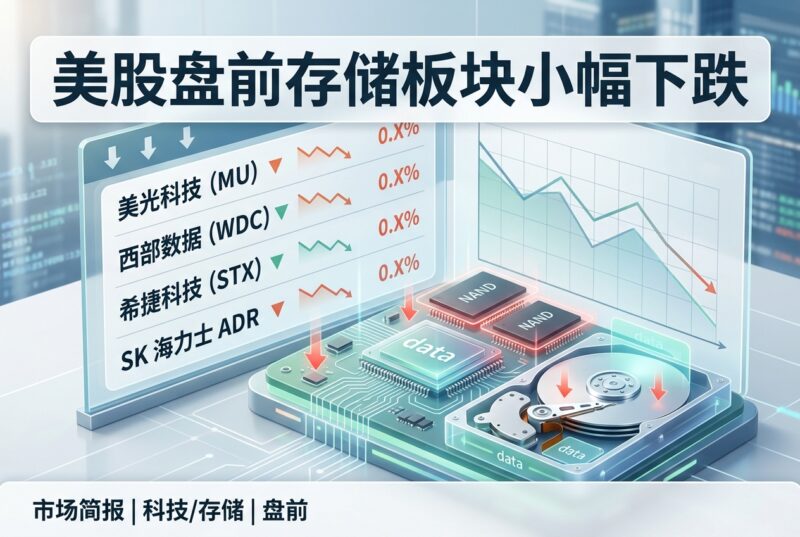 美股盘前存储板块小幅下跌-指挥使社区 - 真实线索、热点议题与深度观察