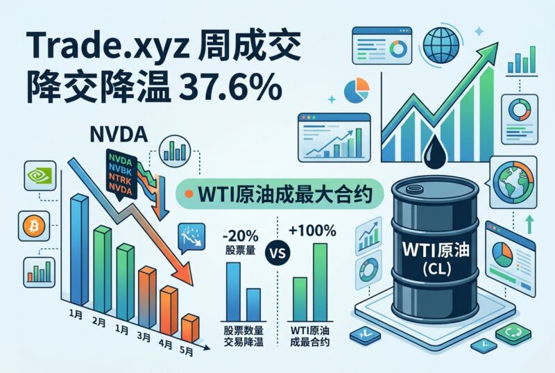 Trade.xyz 周成交较上月降温 37.6%,WTI 原油成为成交最大合约-指挥使社区 - 真实线索、热点议题与深度观察