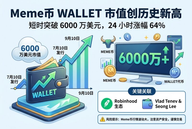 Meme 币 WALLET 市值短时突破 6000 万美元,创历史新高-指挥使社区 - 真实线索、热点议题与深度观察